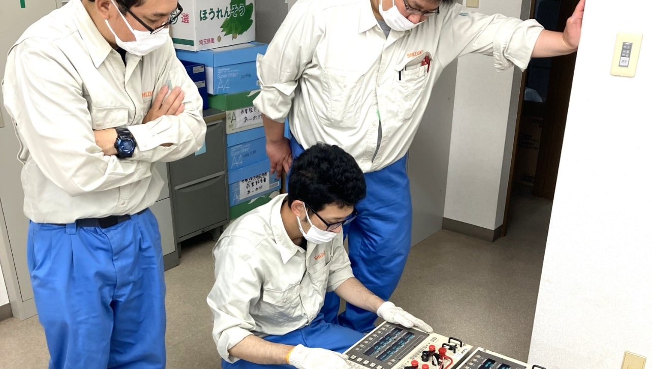 機器研修の様子